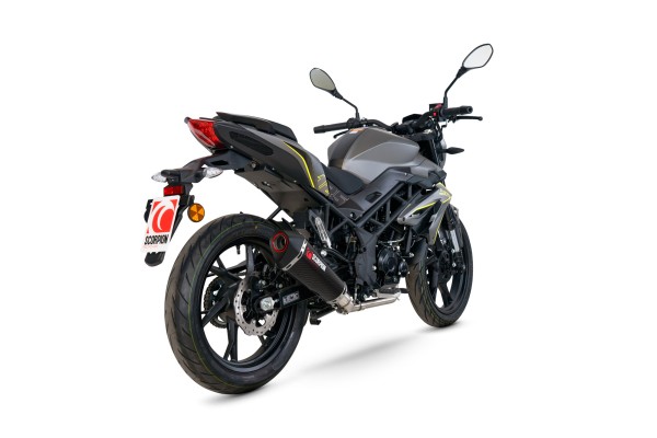 Scorpion Exhaust Benelli BN 125 - full system with carbon Serket Taper silencer
